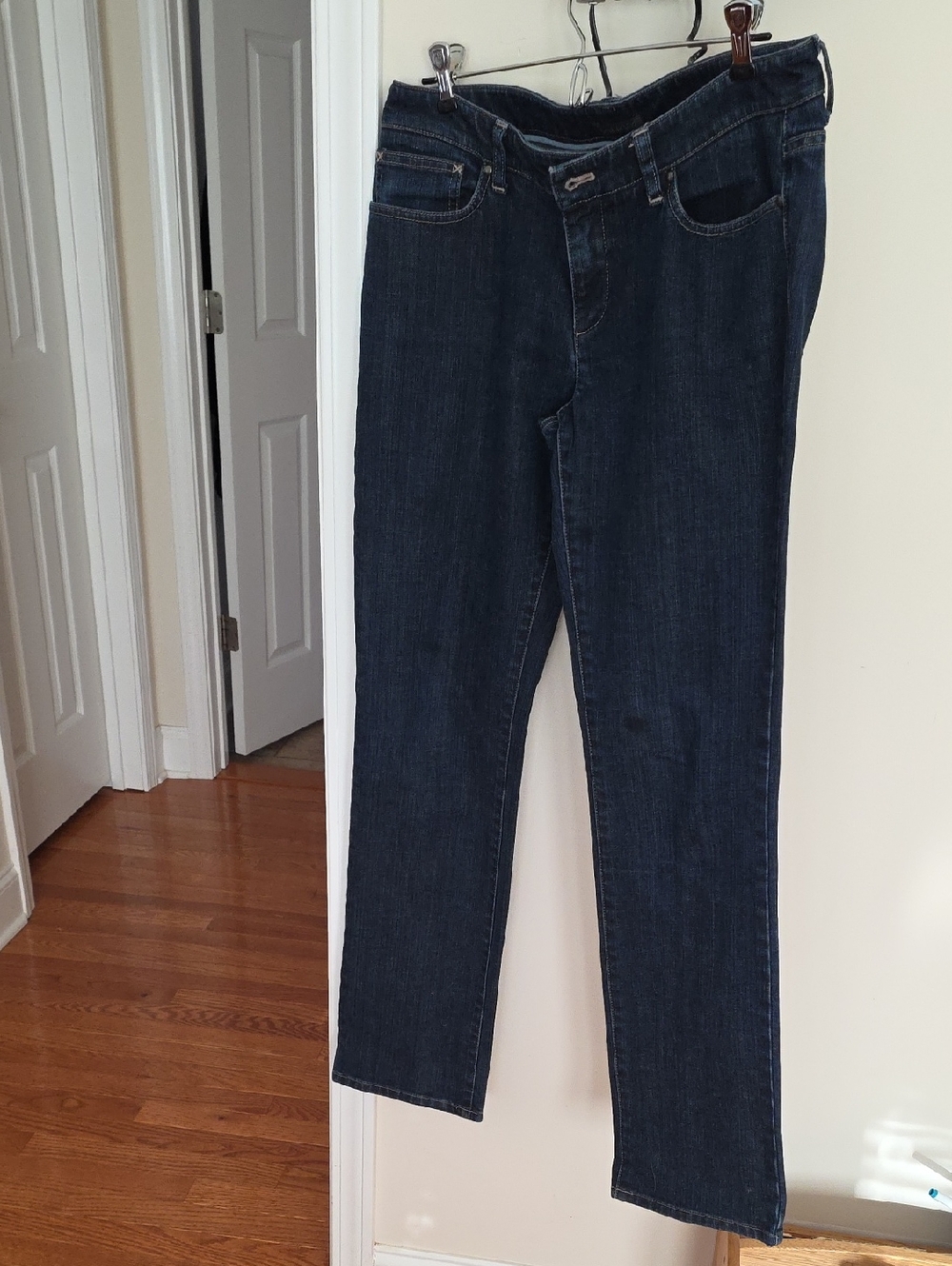 Tahari Dark Indigo Straight-Leg Jeans